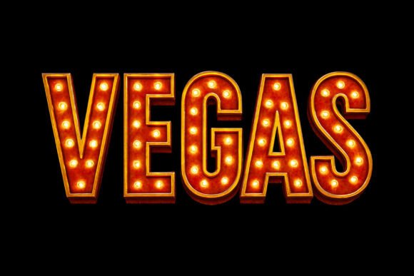 Download Vegas Baby Retro Glitter Text PNG - Retro Collection