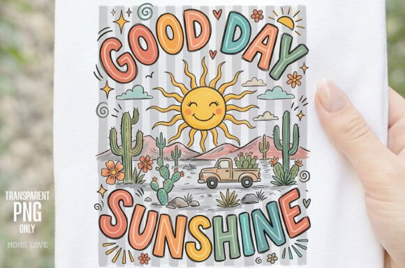 Download Good Day Sunshine Retro Desert PNG - Retro Collection