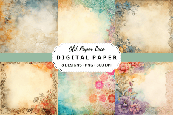 Download Watercolor Old Paper Lace Background - Premium Resources