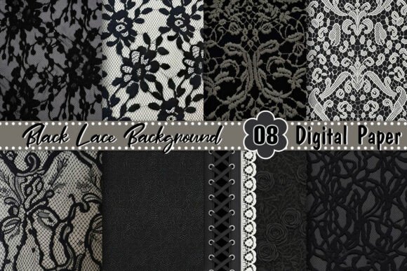 Download Victorian Black Lace Background - Premium Resources